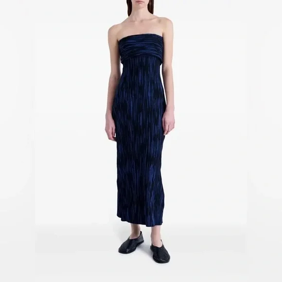 proenza schouler blue dress Proenza Schouler White Label Valentina Printed Maxi Dress main image 0
